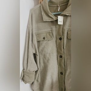 Free people olive shacket